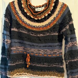 Carducci Multicolor Textured Sweater